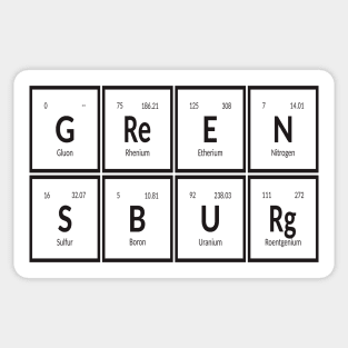 Greensburg City  | Periodic Table Sticker